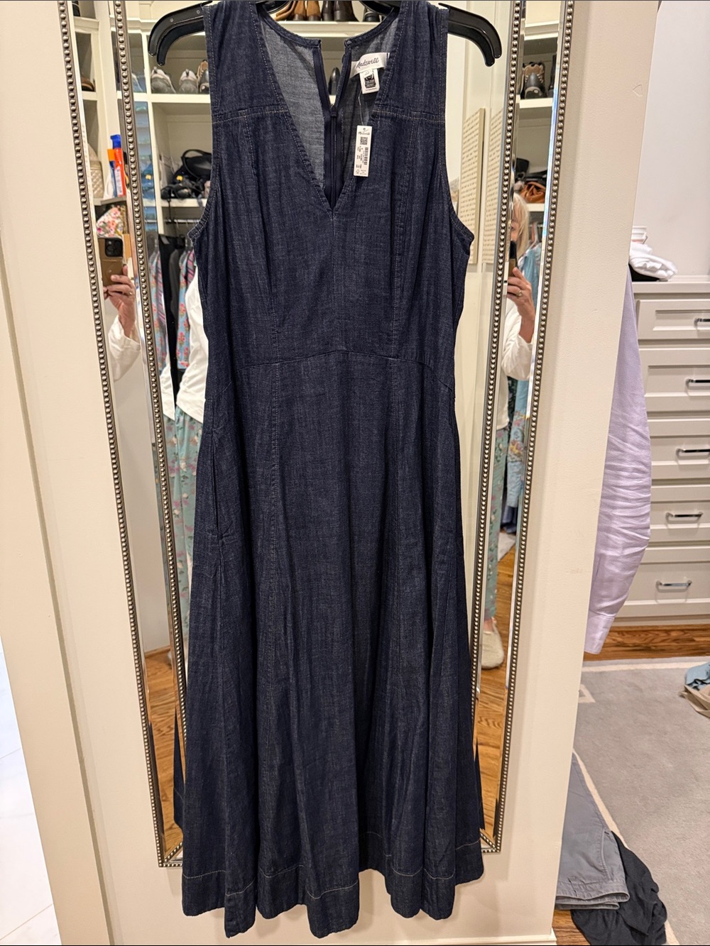 Madewell denim dress size 10
